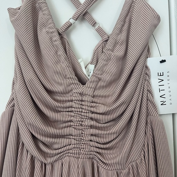 American Threads Mauve rib romper - Picture 3 of 7
